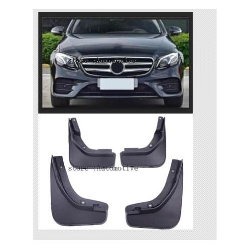 2017 18 Front + Rear Mud Flaps For Mercedes-Benz E-Class Sedan W213 E200 E300 Splash Guard Mudguard Fender Moulding Accessories