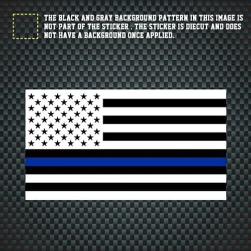 Black White And Blue American Police Flag Thin Blue Line Flag Honoring Law Enforcement Officers