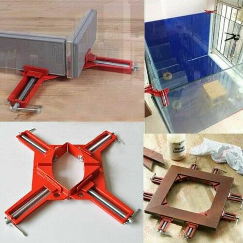 Woodworking Angle Clip 90 Degree Right Angle Clip Picture Frame Woodwork Corner Clamp Fixed Clamps Aluminium Alloy Hardware Tool