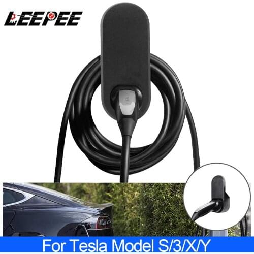 Charger Holder Wall Mount Self-adhesive Sticker For Tesla Model 3 S X Y Car Charging Cable Organizer Connector Bracket