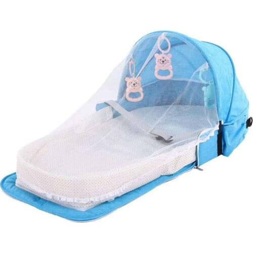 Artfunning Childrens mosquito net bed portable infant bed 0-2 years old free Shipping