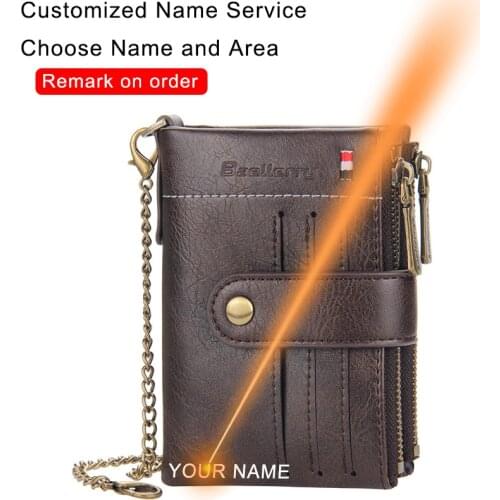 DIENQI Men Wallet Double Zipper Hasp Purse Vintage Leather Man Wallet Card Holder Coin Pocket Money Bag Male Walet Black Wallets