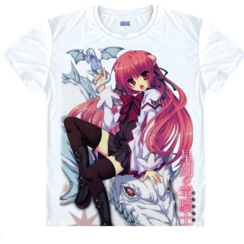 Seikoku No Dragonar Printed T-shirt Ash Blake Eco Cosplay Summer Tshirts Short Sleeve Mens Tops Casual Women Tees T Shirts