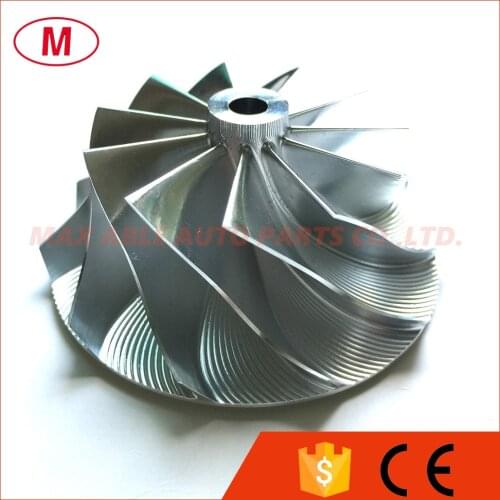 CT26 Turbo Billet Compressor wheel/Aluminum 2618/ Milling compressor wheel48.30/64.89mm 11+0 blades Forward for TOYO*TA