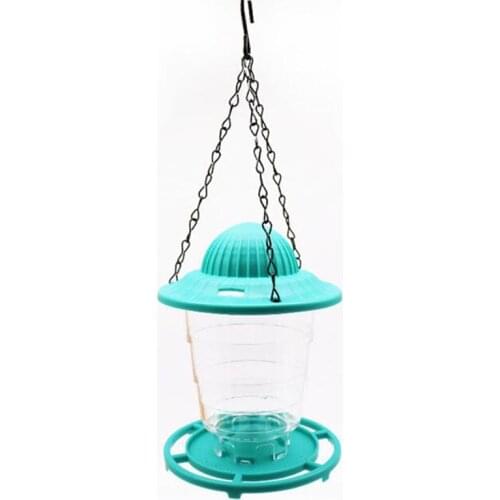 Garden Bird Feeder Supplies Pet Bird Feeder Outdoor Foldable Bird Feeding Tool with Hanging Chain Automatic Feeders Bird Food