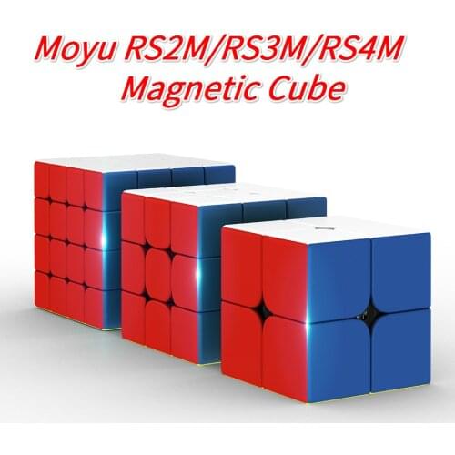 Moyu RS4M 2020 4x4 RS3M 3x3x3 RS2M 2x2 Magnetic Cube RS3M2020 CubingClassroom Professional 3x3 SpeedCube RS4 M Puzzle MagicoCubo