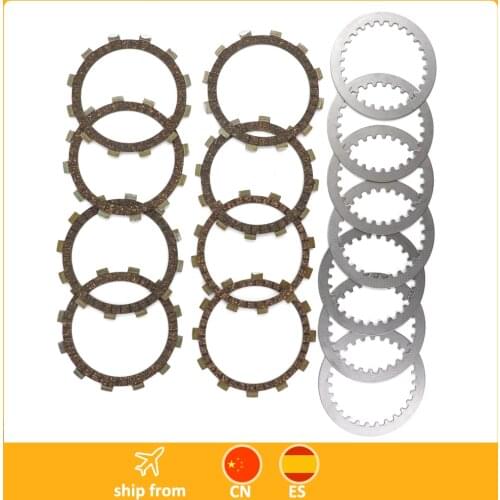 Artudatech Clutch Kit Steel & Friction Plates fit for Yamaha TT600 XT400 XT500 XT600 SRX400 SRX600 SRX 400 600 SZR 660