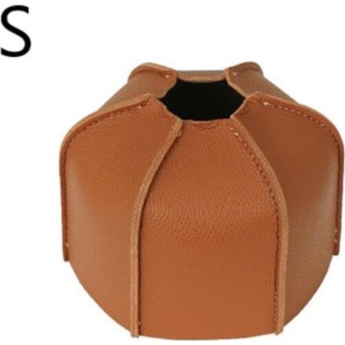 Outdoor Camping Flat Air Tanks Leather Cover Retro Lamp Fuel Tanks Gases Tanks Protective Sleeve Stoves Cover