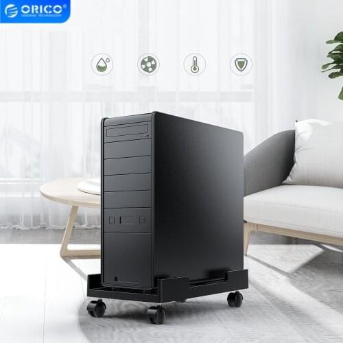 ORICO Computer Tower Bracket Cart Cooling, Movable And Adjustable Computer Case Bracket With 4 Casters 360 Rotation For Game