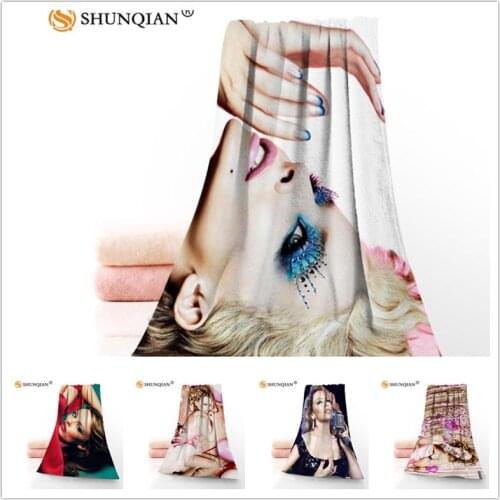 Custom Kylie Minogue 35x75cm Face Towels Facecloth Microfiber Washcloth Quick drying Sports Towel