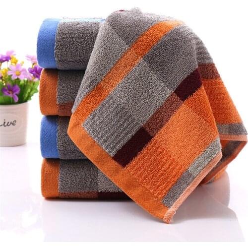 Clean Hearting Brand 100% Cotton Hand Towels for Adults Plaid Hand Towel Face Bathroom Sport Towel 35x75cm Hair Swimming Gifts