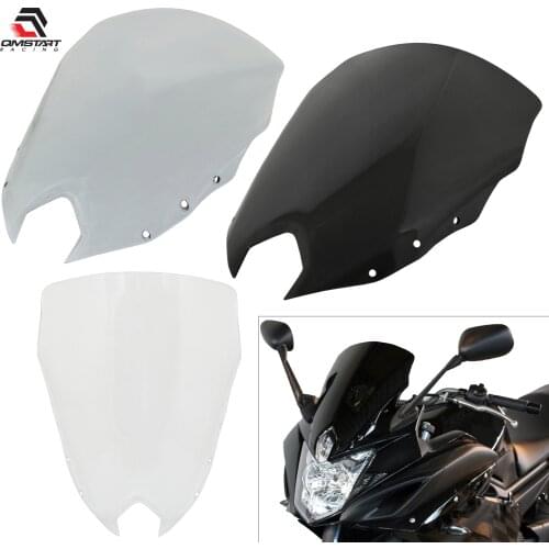 QMSTART Racing Windscreen Windshield Wind Screen Shield For YAMAHA XJ6 XJ-6 F/FA XJ6F XJ6FA Diversion 2009-2017 P/N 36P-28381-00