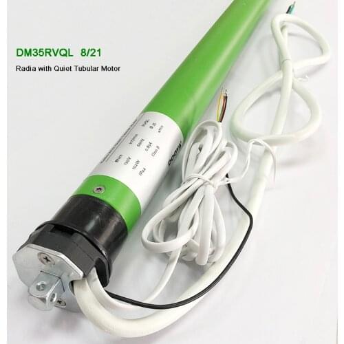 Radio with Quiet tubular Motor Dooya DM35RVQL 8N 120V 433MHz use for Wooden Aluminum Venetian Blinds