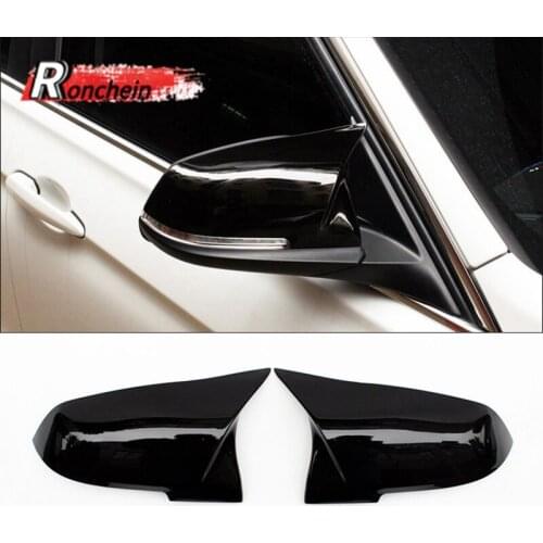 RONCHEIN 1 Pair Rearview Mirror Shell Cover Replacements for BMW 1234 Series 220i 328i 3er F20 F30 F32 F34 X1 E84 Accessories