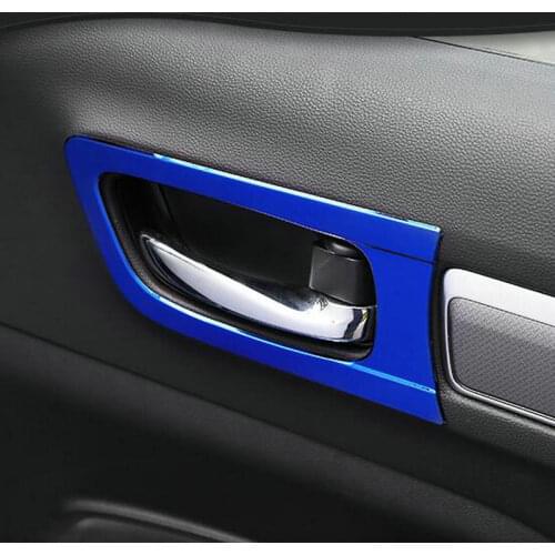 4PCS/SET Stainless steel decorative frame for interior handle of car door For Renault Koleos 2017 2018 Accessories