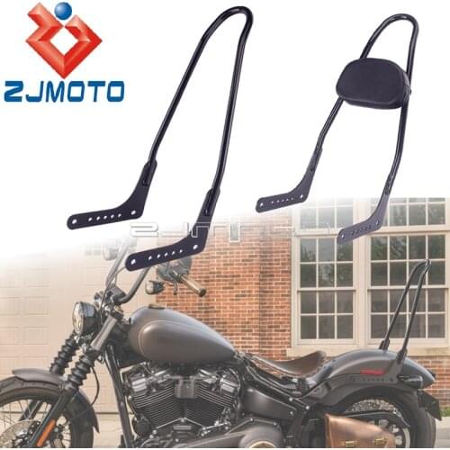 22" Tall Backrest Sissy Bar With Pad for Harley Softail FLST Street Bob Fat Boy Low Rider Breakout FXBB FLS Slim 2018 2019 2020