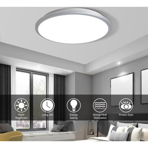 LED Ceiling Light Round Moisture Proof, Dustproof Insect Proof Modern Surface Ceiling Lamp For Kitchen Bedroom Bathroom Lamps