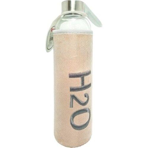 Tohana 600 ml Plush Girlin H2O Glass Flasks Cream Burdaneve