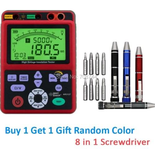 Smart Sensor AR3127 Digital Voltage Insulation Tester,Voltage Insulation meter Free shipping