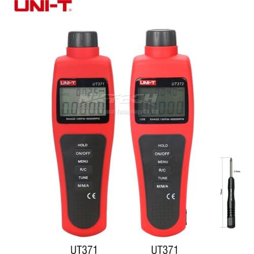 UNI-T UT373 UT372 UT371 Digital Tachometers Non-Contact Target RPM Test Distance 5-20cm USB Interface Data Hold Auto Power Off