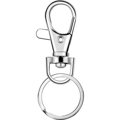 100Pcs Alloy Lobster Clasps Hooks with Jump Rings DIY Jewelry Making Keychain Accessories