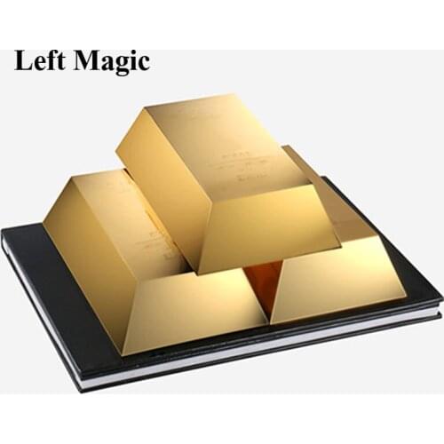 Gold Rush Magic Tricks Three Gold Appearing From Magia Book Magician Stage Illusion Gimmick Props Mentalism Funny Classic Toy