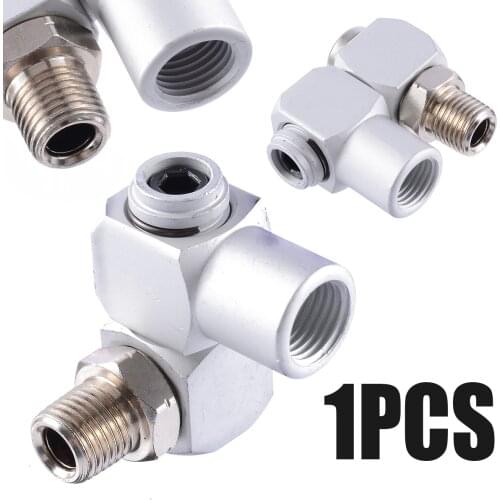 1/4" Air Swivel Adapter Pneumatic Conversion Universal Joints 360 Degrees Rotate Universal Joint For Pneumatic Connectors