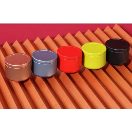 95ML Tea can travel portable flower tea packaging sealed cans metal trumpet creative black tea small tea cans tin box