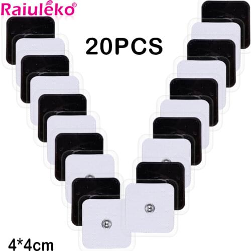 20Pcs TENS EMS Electrode Pads Pulse Adhesive Gel Sticker Electric Digital Therapy Massager Machine Therapeutic Muscle Stimulator