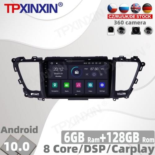 6+128GB Android 10 PX6 For Kia Carnival 2015-2019 Car Radio accessories Multimedia Video Player Navigation GPS Auto 2din No DVD