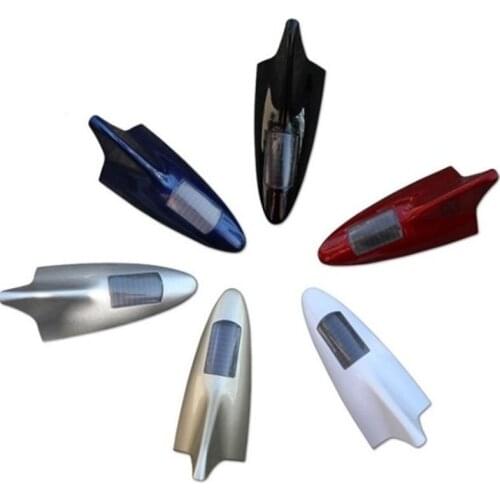 8 LED Solar Power Car Shark Fin Roof Antenna Lamp Flashing Warning Light for Honda Hyundai Skoda Suzuki Volvo Ram BMW kia Mazda