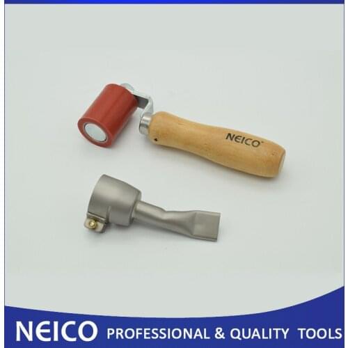 Free Shipping, 2PCS 45mm Silicone Pressure Roller With 20mm Flat Nozzle For LESITE / BAK / HERZ Hot Air Welding Gun