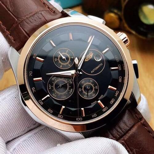 Mechanical Watch Men Automatic Top Brand Luxury Wristwatches Mens Fashion Stainless Steel Luminous Date Week Watch Mens New 2020