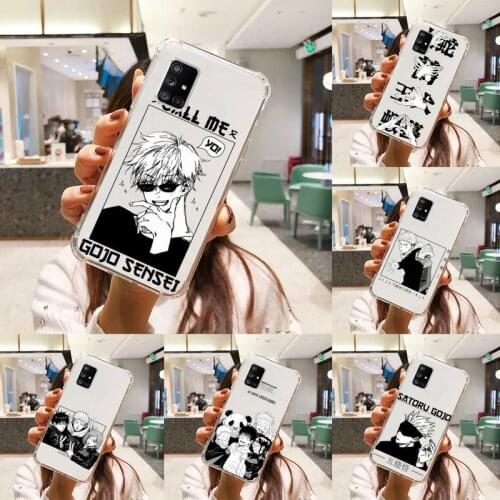 Jujutsu Kaisen Phone Case Transparent For Samsung S A M J 21 20 50 30 60 5 7 51 71 90 11 10 J710 e p PLUS Prime 5G soft coque