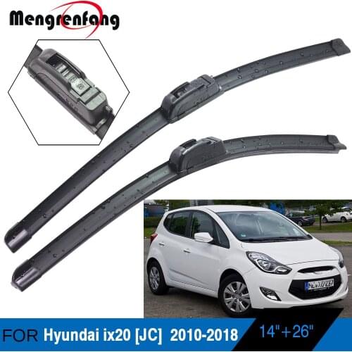 For Hyundai ix20 MPV Car Front Windscreen Wiper Blades Soft Rubber Wiper Blade 2010 2011 2012 2013 2014 2015 2016 2017 2018