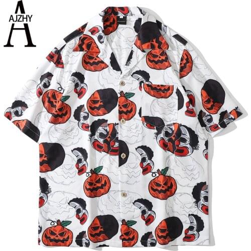 Funny Graphics Print Hawaiian Aloha Shirt Men 2021 Summer New Short Sleeve Beach Shirts Mens Holiday Party Vacation Clothing