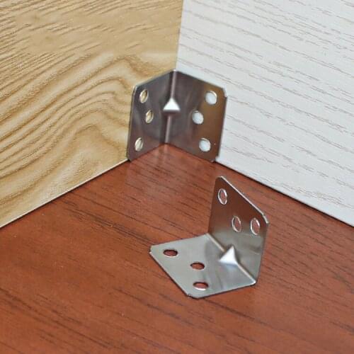 HOTSale 20pcs 2020 corner fitting cabinet furniture L connector bracket fastener match use 2020 industrial aluminum profile