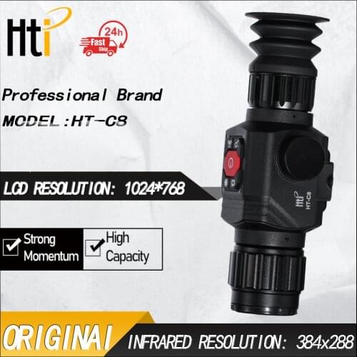 Hti HT-C8 Outdoor Night Vision Thermal Imager 1024*768 Pixels Infrared Thermal Imaging Camera Monocular Hunting Telescopic Sight