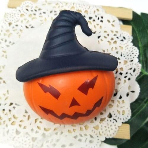 Fidget Toy Realistic Pumpkin Halloween Decoration Party Favors Pressure Release Vent Ball for Kids Adults OCD Therapy