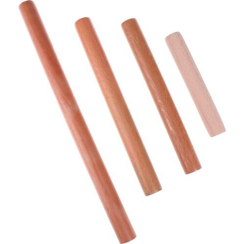Natural Wood Cooking Tools Rolling Pin Dough Roller Fondant Cake Decoration