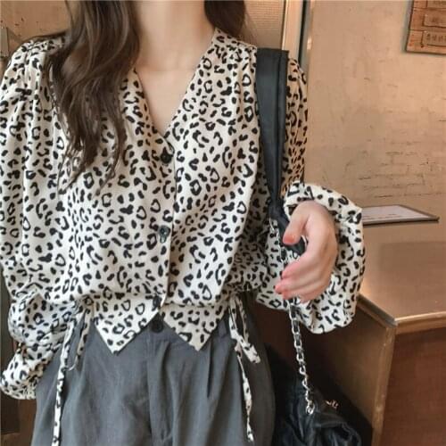 Леопардовые блузки JEYONGZOO China At AliExpress