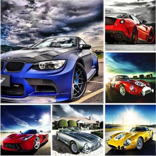 2020 New Sale Car Picture Diamond Painting Landscape Full Square 5D DIY Diamond Embroidery Of Rhinestone Mosaic Home Decor Gift