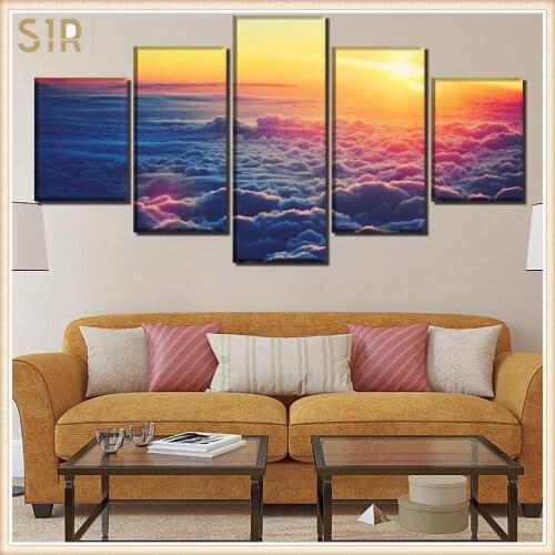 Beautiful Scenery HD Printed 5 Piece Canvas Art Scenery Painting Wall Pictures for Living Room Home Decor Anime Poster Wall Art