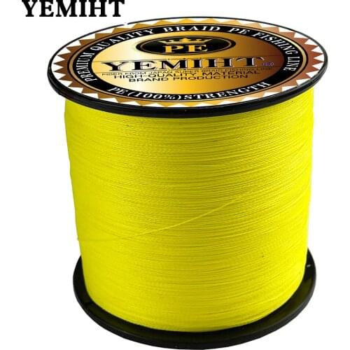 YEMIHT Braid Fishing line 300M 500M 1000M 4/8 Strands Multifilament Fishing Wire Carp Fishing 10-120lb