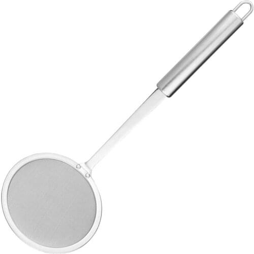 Skimmer Spoon, Swify Stainless Steel Fine Mesh Food Strainer Japanese Hot Pot Skimmer for Cooking Foam Grease Oil Filter