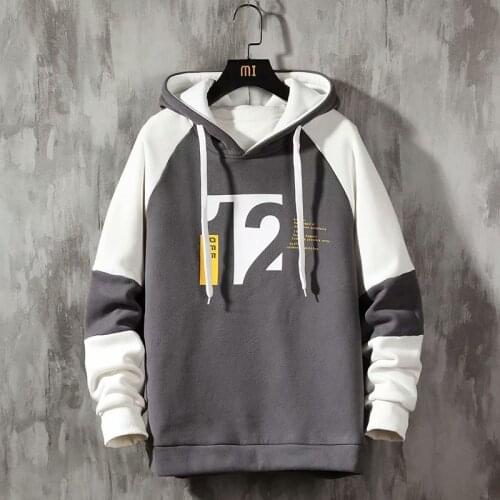 New Spring Autumn Mens Hoodie Korean Style Trend Print Pullover Sweatshirt Men Casual Men Clothing Loose Streetwear Men Hoodies