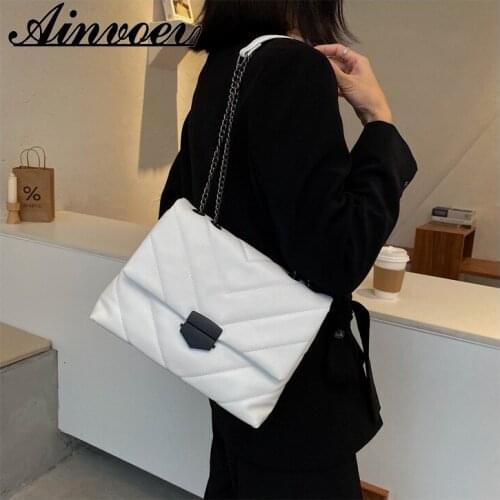 2021 Popular New Korean Fashion Rhombus All-Match Chain Shoulder Messenger Small Square Bag PU Leather Crossbody Bags HandBag
