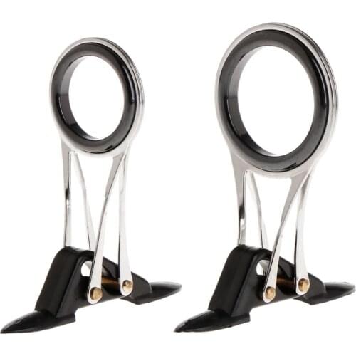 2021 New Guide Ring Fishing Rod Line Guides Top Rings Folding Stainless Steel Telescopic DIY Eye Ring Repair Kit Tackle