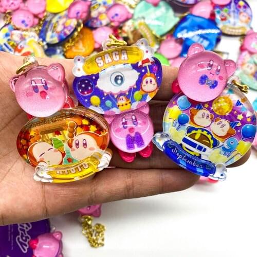 Bandai Genuine Capsule Toy Star Kirby Doll Gacha Action Figure Cute Keychain Toys Sent At Random