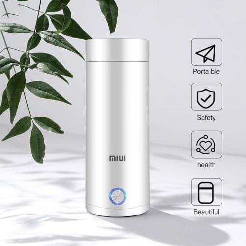 Portable Electric Kettles 400ml Thermal Cup Make Tea Coffee Travel Boil Water Keep Warm Kitchen Appliances For Xiaomi Smart Home
